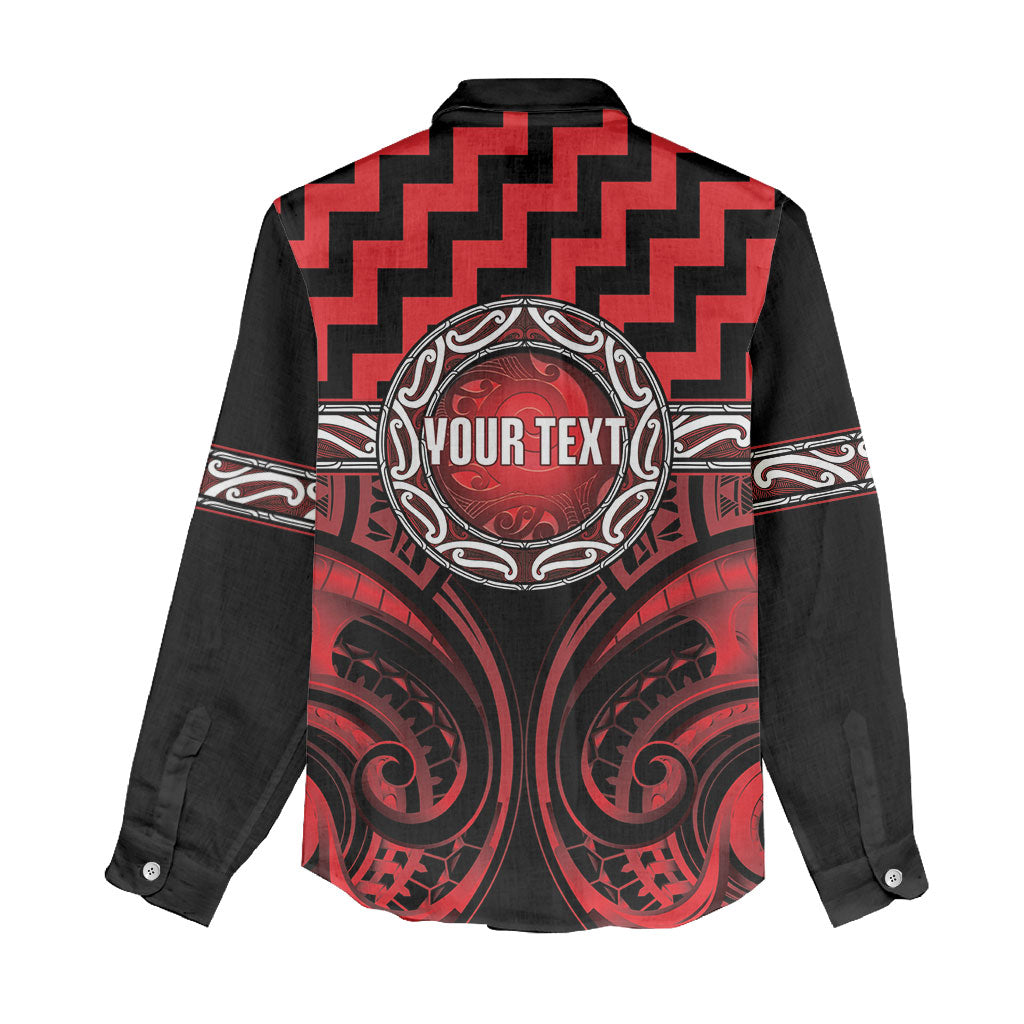 Aotearoa Ngapuhi Personalised Women Casual Shirt Maori Iwi Poutama Puhoro Tattoo