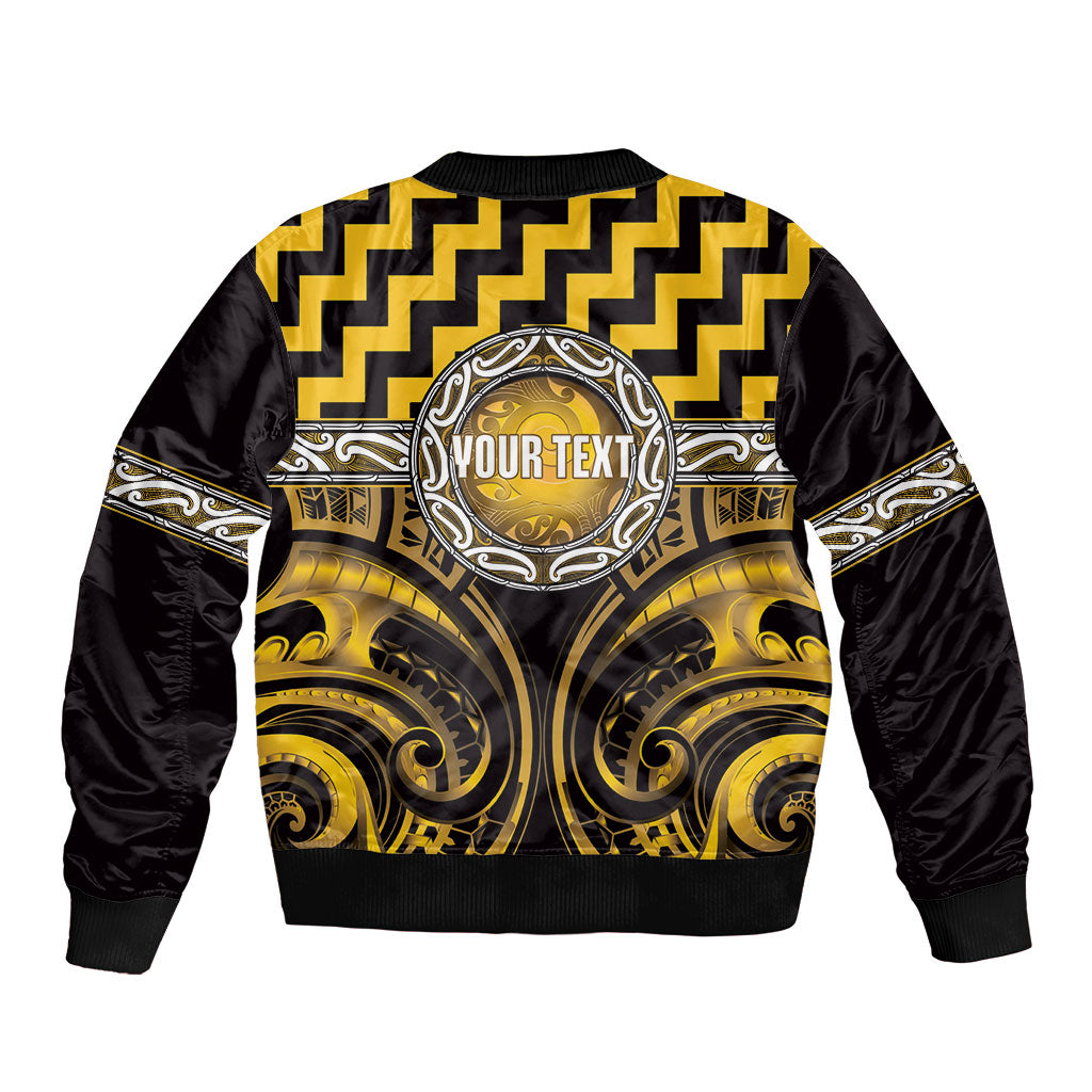 Aotearoa Ngati Porou Personalised Bomber Jacket Maori Iwi Poutama Puhoro Tattoo