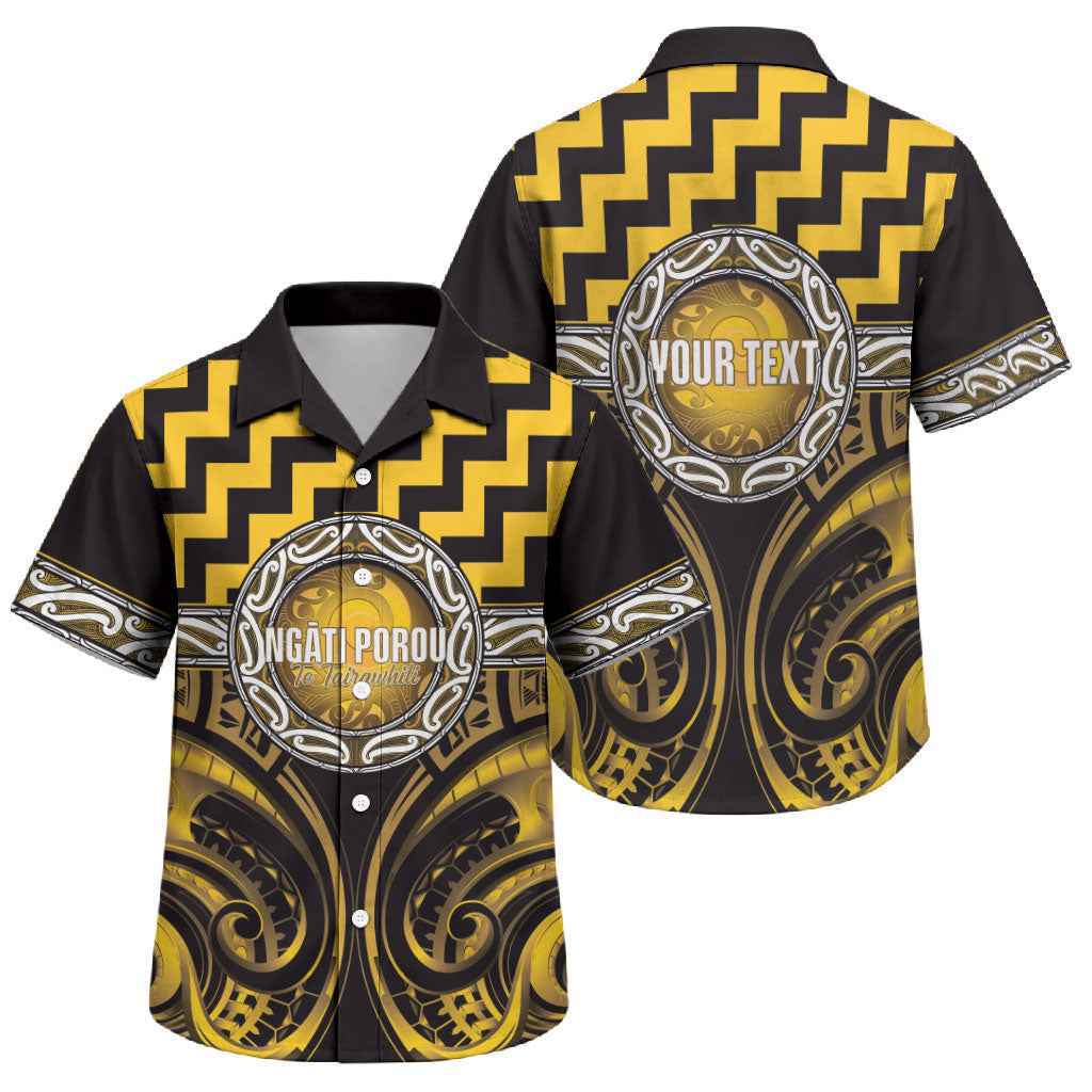 Aotearoa Ngati Porou Personalised Family Matching Short Sleeve Bodycon Dress and Hawaiian Shirt Maori Iwi Poutama Puhoro Tattoo