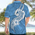 Polynesia Hawaiian Shirt Plumeria With Tribal Pattern Blue Pastel Vibes LT14 - Polynesian Pride