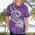 Polynesia Hawaiian Shirt Plumeria With Tribal Pattern Purple Pastel Vibes LT14 - Polynesian Pride