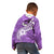 Polynesia Kid Hoodie Plumeria With Tribal Pattern Purple Pastel Vibes LT14 - Polynesian Pride