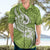 Polynesia Hawaiian Shirt Plumeria With Tribal Pattern Green Pastel Vibes LT14 - Polynesian Pride