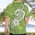 Polynesia Hawaiian Shirt Plumeria With Tribal Pattern Green Pastel Vibes LT14 - Polynesian Pride