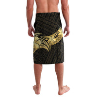 Gold Black Polynesia Hibiscus Plumeria Tattoo Lavalava