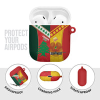Rugby Papua New Guinea and Lebanon AirPods Case PNG Kumuls Cedars Together