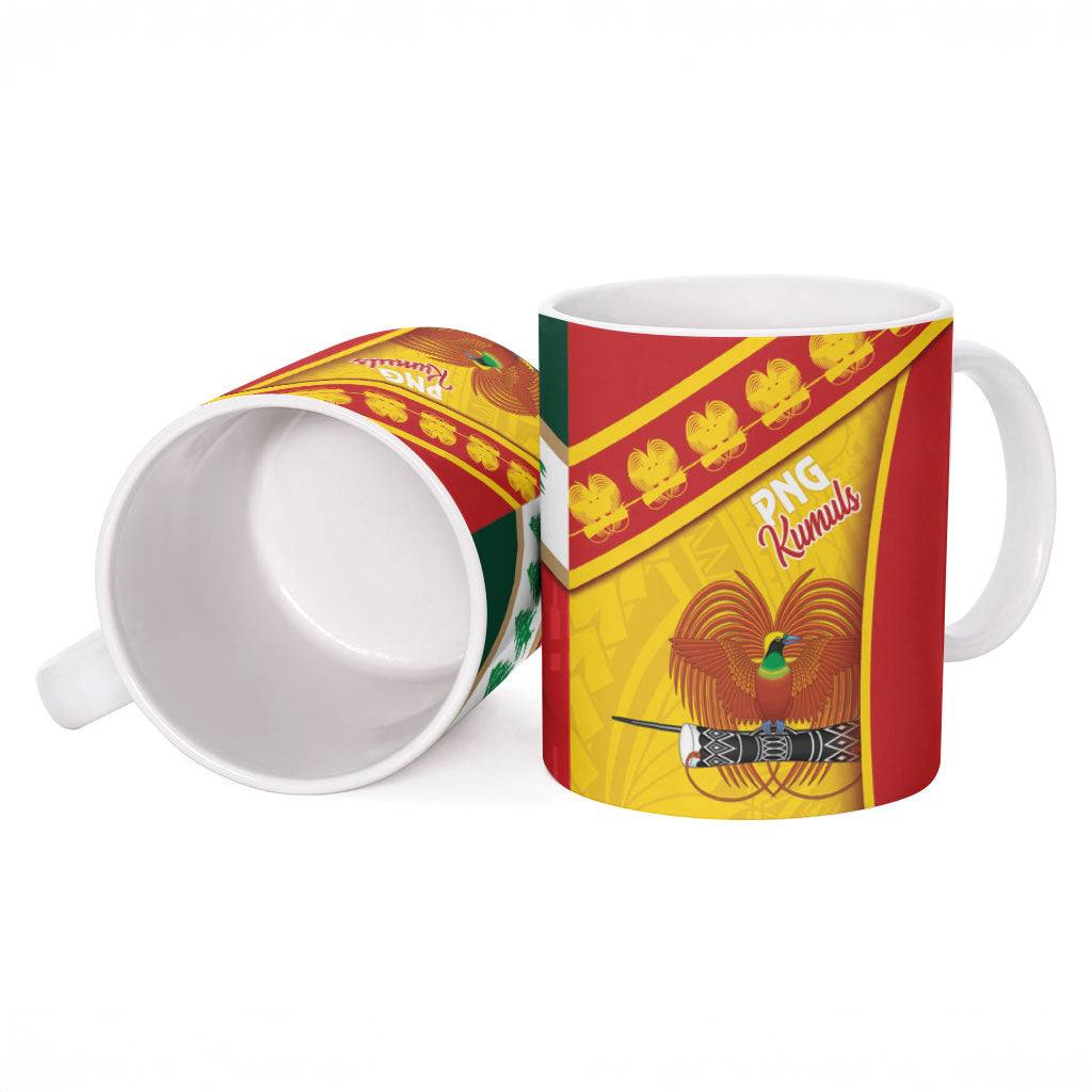 Rugby Papua New Guinea and Lebanon Ceramic Mug PNG Kumuls Cedars Together