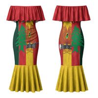 Custom Rugby Papua New Guinea and Lebanon Couples Matching Mermaid Dress and Hawaiian Shirt PNG Kumuls Cedars Together