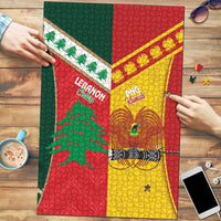 Rugby Papua New Guinea and Lebanon Puzzle PNG Kumuls Cedars Together