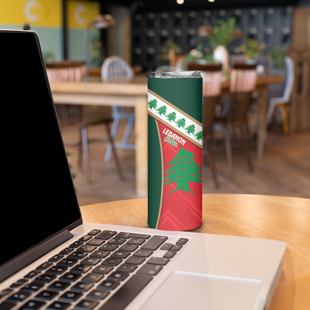 Rugby Papua New Guinea and Lebanon Skinny Tumbler PNG Kumuls Cedars Together