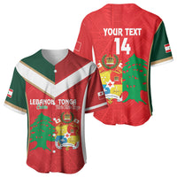 Custom Rugby Tonga and Lebanon Baseball Jersey Mate Maa Tonga Cedars Together