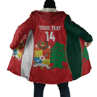 Custom Rugby Tonga and Lebanon Cloak Mate Maa Tonga Cedars Together