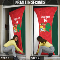 Custom Rugby Tonga and Lebanon Door Cover Mate Maa Tonga Cedars Together