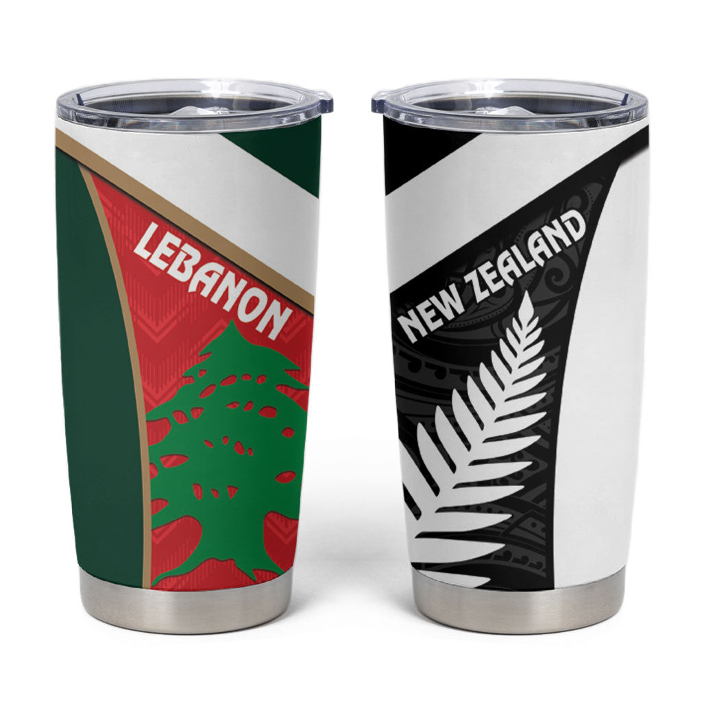 Rugby New Zealand and Lebanon Tumbler Cup All Black Cedars Together