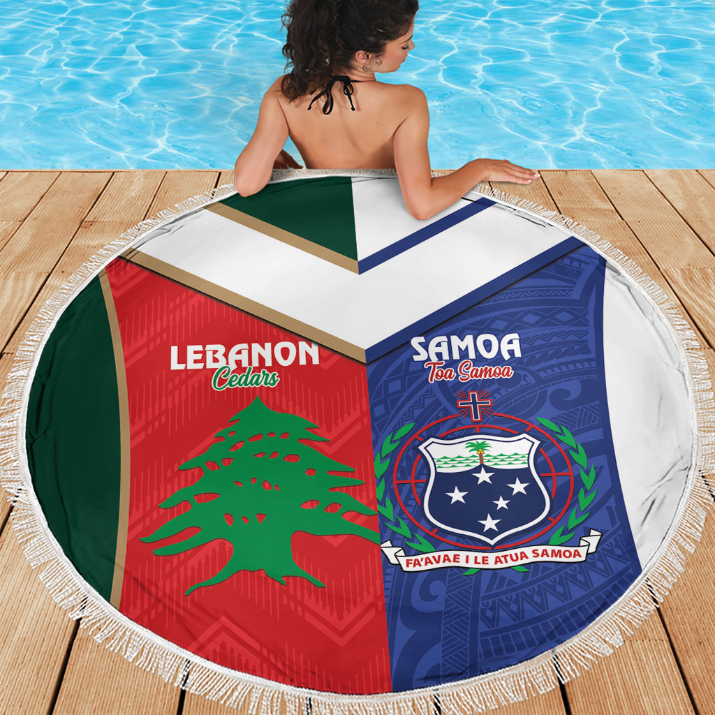 Rugby Samoa and Lebanon Beach Blanket Toa Samoa Cedars Together