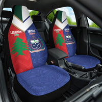 Rugby Samoa and Lebanon Car Seat Cover Toa Samoa Cedars Together
