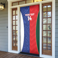 Custom Rugby Samoa and Lebanon Door Cover Toa Samoa Cedars Together