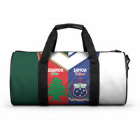 Rugby Samoa and Lebanon Duffle Bag Toa Samoa Cedars Together