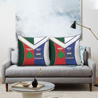 Rugby Samoa and Lebanon Pillow Cover Toa Samoa Cedars Together