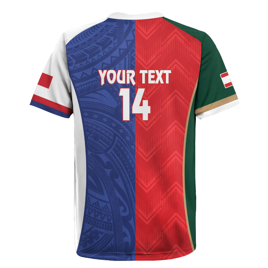 Custom Rugby Samoa and Lebanon Rugby Jersey Toa Samoa Cedars Together