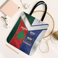 Rugby Samoa and Lebanon Tote Bag Toa Samoa Cedars Together