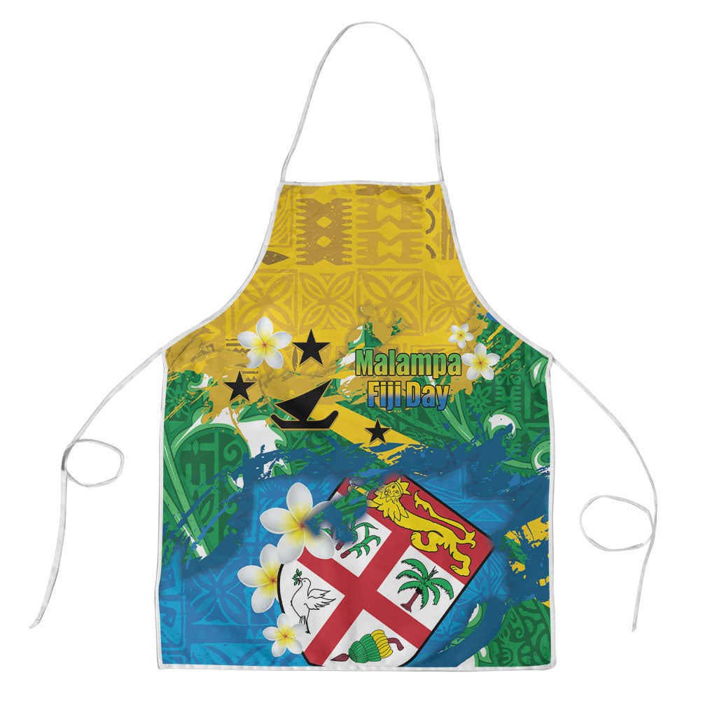 Malampa Fiji Day Apron 10 October Together We Grow Grunge Tapa Motifs