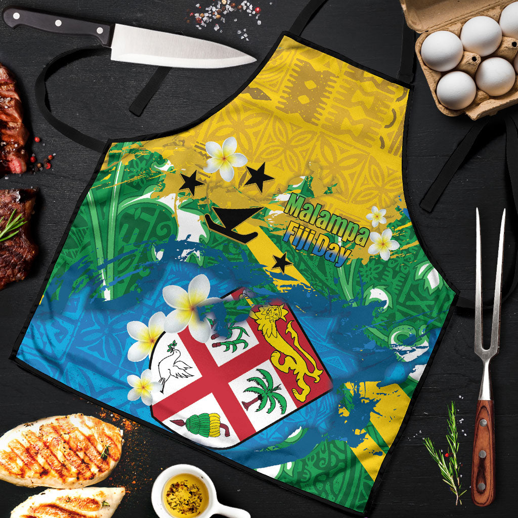 Malampa Fiji Day Apron 10 October Together We Grow Grunge Tapa Motifs