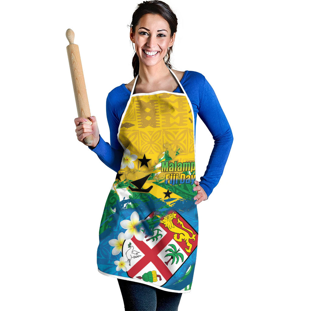 Malampa Fiji Day Apron 10 October Together We Grow Grunge Tapa Motifs