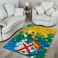 Malampa Fiji Day Area Rug 10 October Together We Grow Grunge Tapa Motifs