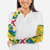 Malampa Fiji Day Arm Sleeves 10 October Together We Grow Grunge Tapa Motifs
