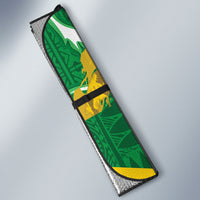 Malampa Fiji Day Auto Sun Shade 10 October Together We Grow Grunge Tapa Motifs