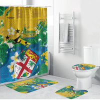 Malampa Fiji Day Bathroom Set 10 October Together We Grow Grunge Tapa Motifs