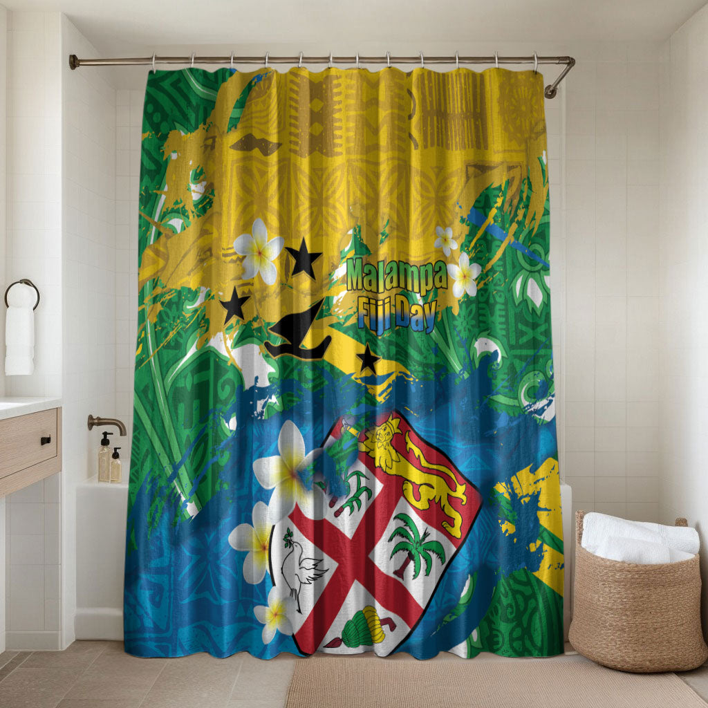 Malampa Fiji Day Bathroom Set 10 October Together We Grow Grunge Tapa Motifs