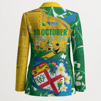 Malampa Fiji Day Blazer 10 October Together We Grow Grunge Tapa Motifs