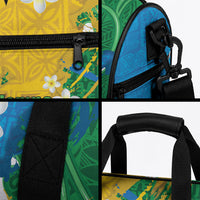Malampa Fiji Day Duffle Bag 10 October Together We Grow Grunge Tapa Motifs