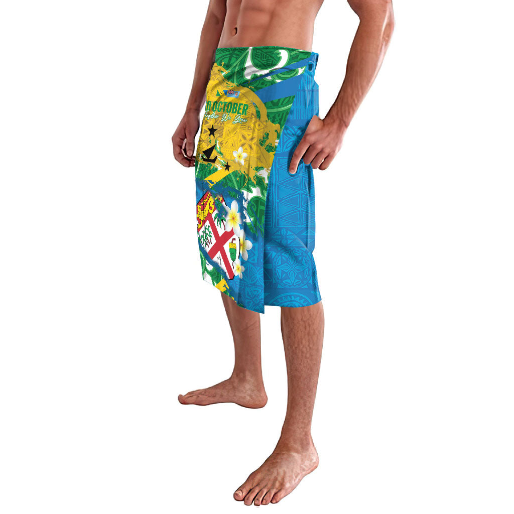 Malampa Fiji Day Lavalava 10 October Together We Grow Grunge Tapa Motifs