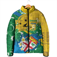 Malampa Fiji Day Padded Jacket 10 October Together We Grow Grunge Tapa Motifs