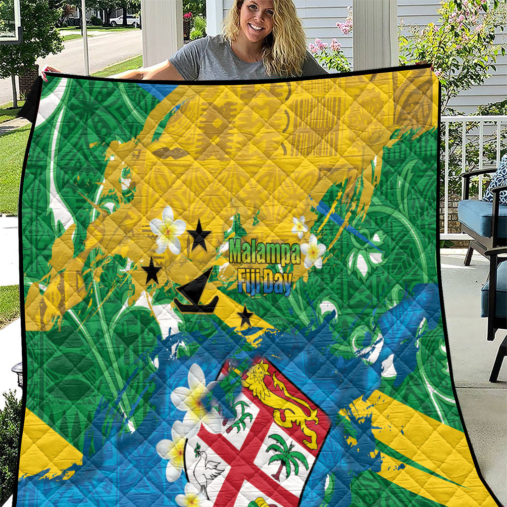 Malampa Fiji Day Quilt 10 October Together We Grow Grunge Tapa Motifs