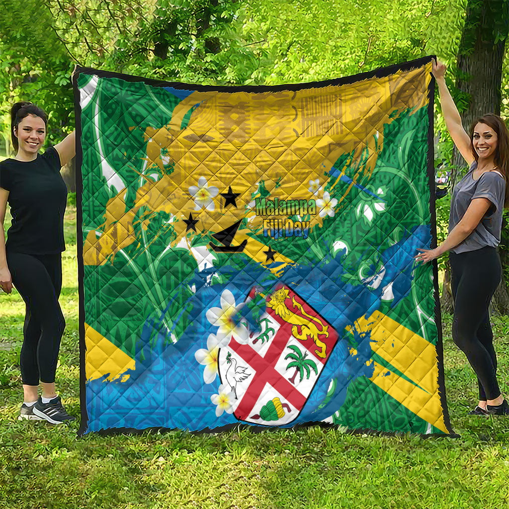 Malampa Fiji Day Quilt 10 October Together We Grow Grunge Tapa Motifs