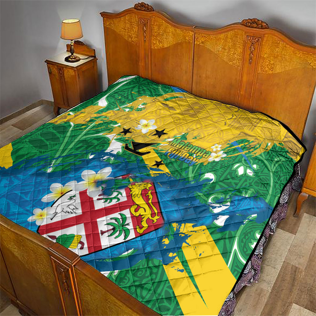 Malampa Fiji Day Quilt 10 October Together We Grow Grunge Tapa Motifs