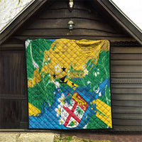 Malampa Fiji Day Quilt 10 October Together We Grow Grunge Tapa Motifs
