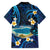 French Polynesia Tetiaroa Atoll Family Matching Long Sleeve Bodycon Dress and Hawaiian Shirt Polynesian Curves Style