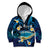 French Polynesia Tetiaroa Atoll Kid Hoodie Polynesian Curves Style