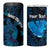 Personalised Tahiti Moorea Atoll 4 in 1 Can Cooler Tumbler Polynesian Sea Turtle