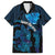 Personalised Tahiti Moorea Atoll Family Matching Off Shoulder Maxi Dress and Hawaiian Shirt Polynesian Sea Turtle