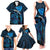 Personalised Tahiti Moorea Atoll Family Matching Tank Maxi Dress and Hawaiian Shirt Polynesian Sea Turtle