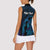 Personalised Tahiti Moorea Atoll Women Sleeveless Polo Shirt Polynesian Sea Turtle