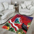 Personalised Kiribati Tarawa Atoll Area Rug Frigate Bird With Map Tropical Style