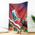 Personalised Kiribati Tarawa Atoll Blanket Frigate Bird With Map Tropical Style