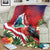 Personalised Kiribati Tarawa Atoll Blanket Frigate Bird With Map Tropical Style